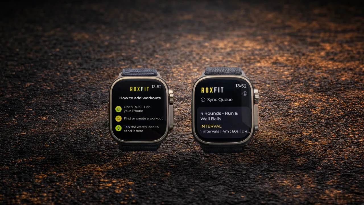 Apple Watch empty state 'How to add workouts' with 3 steps