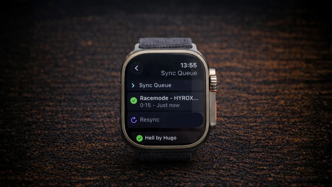 Apple Watch Sync Queue with workout statuses